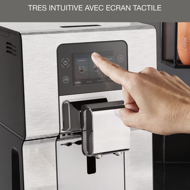 Machine à café à grain EliteSense, 21 boissons, Écran tactile