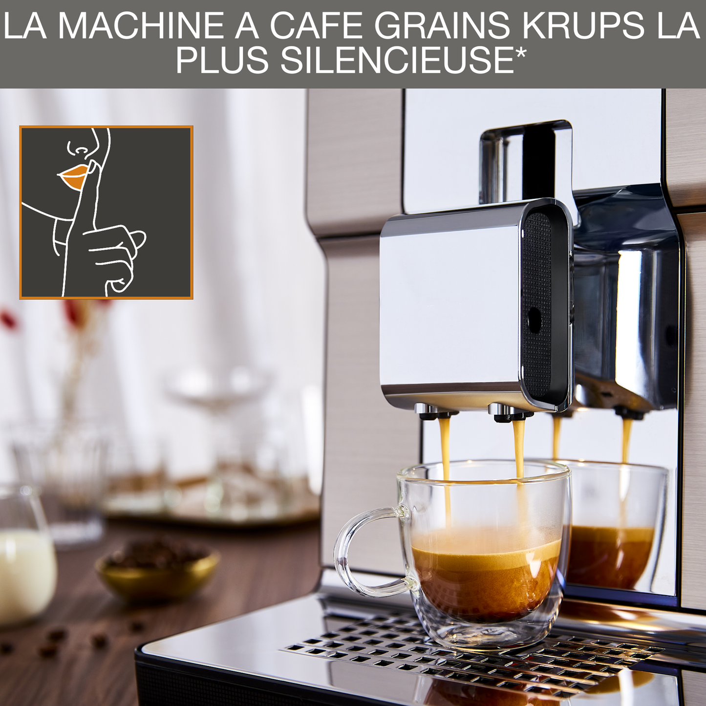 Machine à café à grain EliteSense, 21 boissons, Écran tactile